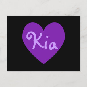 Carte Postale Kia en violet
