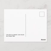 Carte Postale Kia Orana Polynesian Beach et Vaka (Dos)