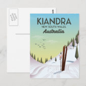 Carte Postale Kiandra Nouvelle-Galles du Sud Australie Ski (Devant / Derrière)