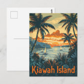Carte Postale Kiawah Island Vintage (Devant / Derrière)