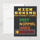 Carte Postale Kick Boxing Martial Arts Coach Console Expert (Devant / Derrière)
