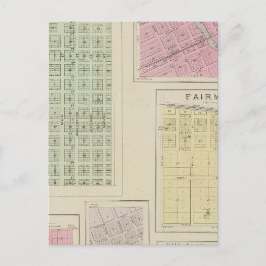 Carte Postale Kickapoo, Linwood, Fairmount et Lenape, Kansas (Devant)