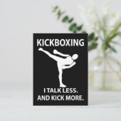 Carte Postale Kickboxing Fighter Kickboxer Kickboxer (Debout devant)