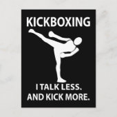 Carte Postale Kickboxing Fighter Kickboxer Kickboxer (Devant)