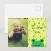 Carte Postale Kids Merci Grenouille Amicale (Devant / Derrière)