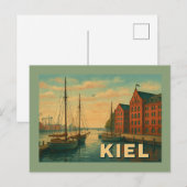 Carte Postale Kiel Allemagne Art de ville (Devant / Derrière)