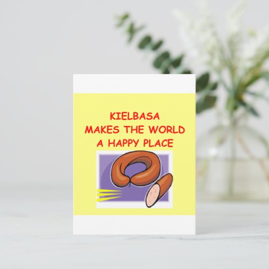Carte Postale kielbasa (Debout devant)