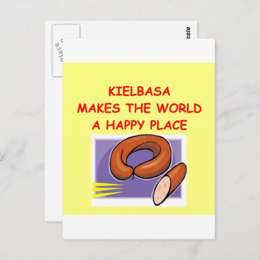 Carte Postale kielbasa (Devant / Derrière)