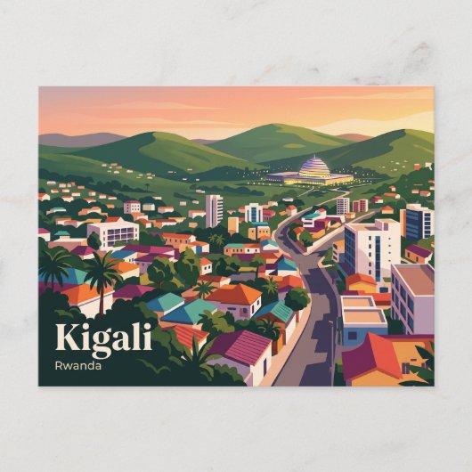 Carte Postale Kigali, Rwanda (Devant)