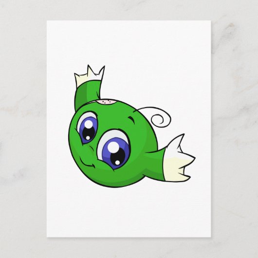 Carte Postale Kiko vert de tourbillonnement (Devant)