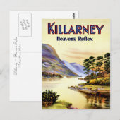 Carte Postale Killarney ~ Le réflexe du ciel (Devant / Derrière)