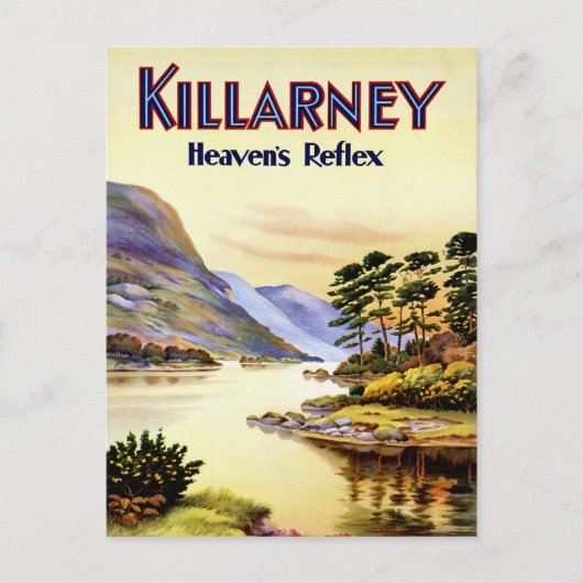 Carte Postale Killarney ~ Le réflexe du ciel (Devant)