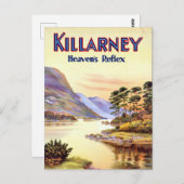 Carte Postale Killarney vintage Irlande Heaven's Reflex Voyage (Devant / Derrière)