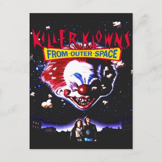 Carte Postale Killer Klowns Clowns From Outer Space Movie Horror (Devant)
