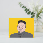 Carte Postale Kim Jon-un rigolard (Debout devant)
