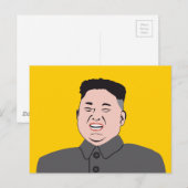Carte Postale Kim Jon-un rigolard (Devant / Derrière)