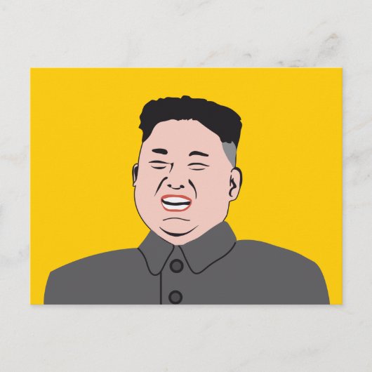 Carte Postale Kim Jon-un rigolard (Devant)
