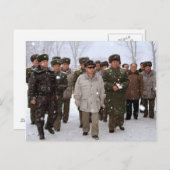 Carte Postale Kim Jong-il, Corée du Nord (Devant / Derrière)