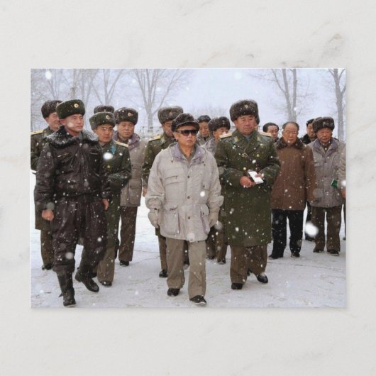 Carte Postale Kim Jong-il, Corée du Nord (Devant)