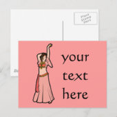 Carte Postale Kim Pink Belly Dancer (Devant / Derrière)