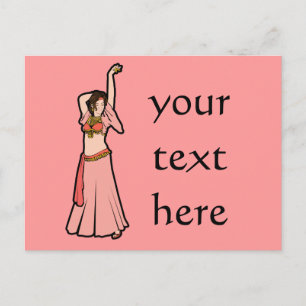 Carte Postale Kim Pink Belly Dancer