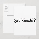 Carte Postale Kimchi ? (Devant / Derrière)