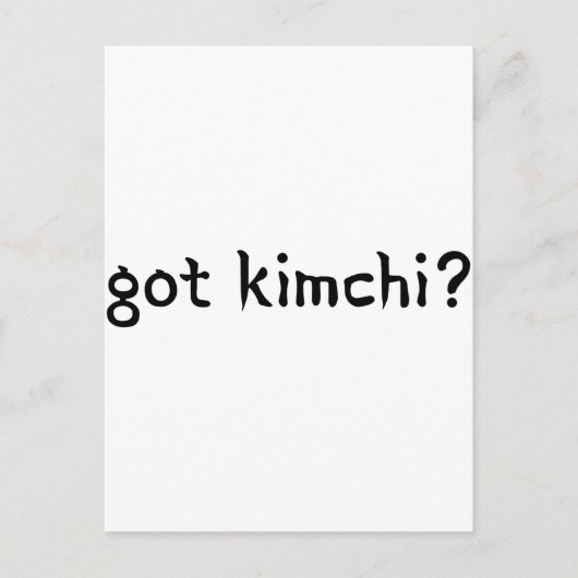 Carte Postale Kimchi ? (Devant)