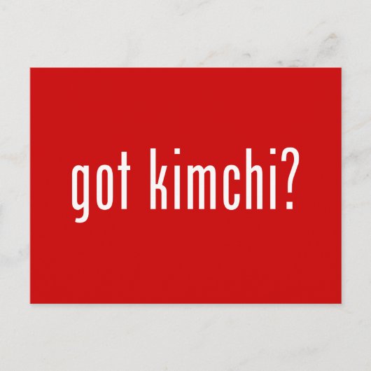 Carte Postale Kimchi ? (Devant)