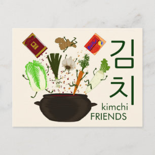 Carte postale Kimchi Friends