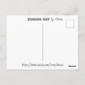 Carte Postale Kimono Cat (Dos)