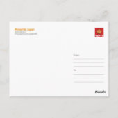 Carte Postale Kimono, Japon (Dos)