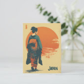 Carte Postale Kimono woman vintage (Debout devant)
