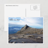 Carte Postale Kinabalu Bornéo (Devant / Derrière)