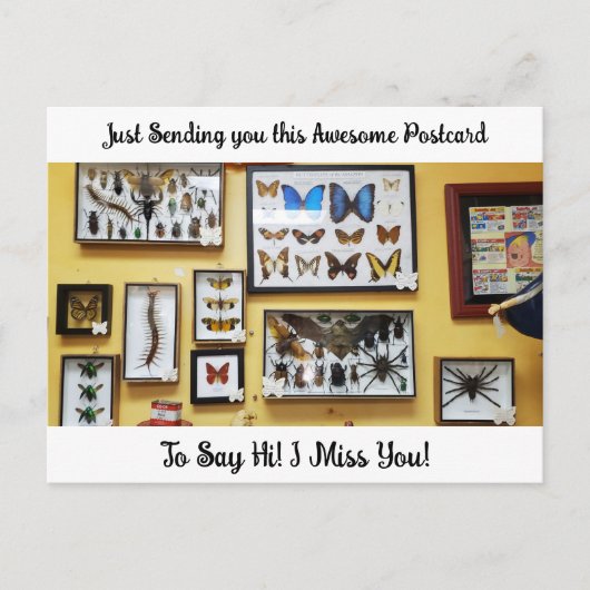 Carte Postale Kinda Déplaisant "Je te manque", Dit Hi Postcard (Devant)