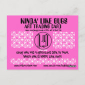 Carte Postale KINDA' like CUCKOO BUGcollectible trade (Dos)
