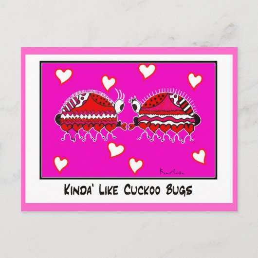 Carte Postale KINDA' like CUCKOO BUGcollectible trade (Devant)
