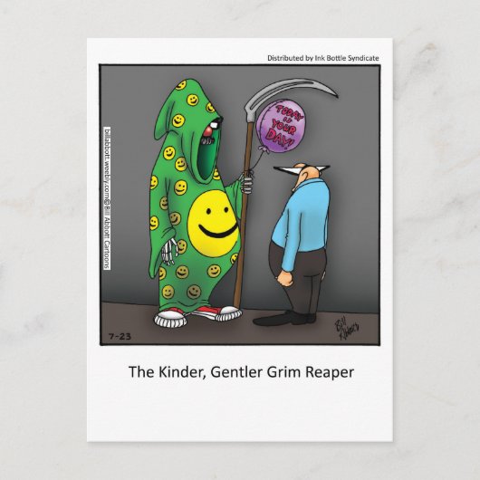Carte postale Kinder, Gentler Grim Reaper (Devant)