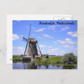 Carte Postale Kinderdijk Holland (Devant / Derrière)