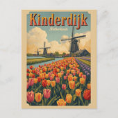 Carte Postale Kinderdijk Holland Netherlands WindMills gifts (Devant)