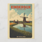 Carte Postale Kinderdijk Holland Netherlands WindMills gifts (Devant)