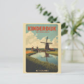 Carte Postale Kinderdijk Holland Netherlands WindMills gifts (Debout devant)