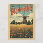 Carte Postale Kinderdijk Holland Netherlands WindMills gifts (Devant)