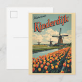 Carte Postale Kinderdijk Holland Netherlands WindMills gifts (Devant / Derrière)