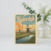 Carte Postale Kinderdijk Holland Netherlands WindMills gifts (Debout devant)