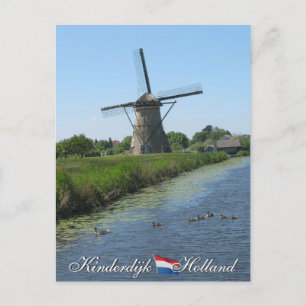 Carte postale Kinderdijk Windmill Holland