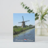 Carte postale Kinderdijk Windmill Holland (Debout devant)