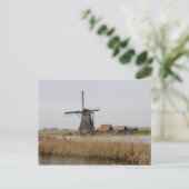 Carte Postale Kinderdijk Windmill Hollande (Debout devant)