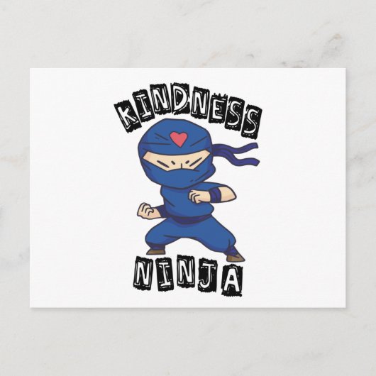 Carte Postale Kindness Ninja (Devant)