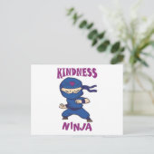 Carte Postale Kindness Ninja (Debout devant)