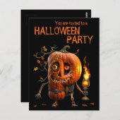 Carte Postale Kine de Halloween (Devant / Derrière)